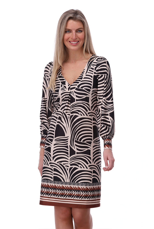 Jurk K-Design B319 Vhals met design - P056