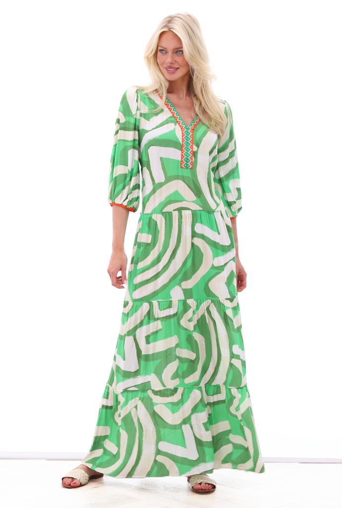 Jurk Kdesign maxi jurk met design C155