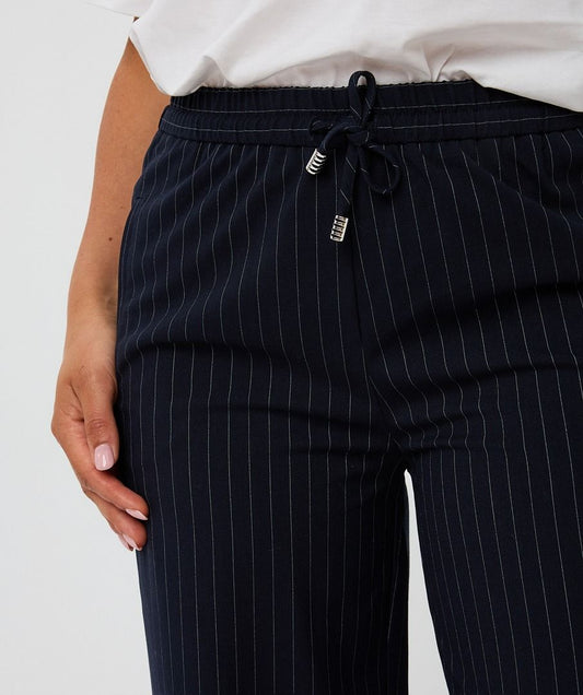 Broek Esqualo drawstrings pinstripe - Navy
