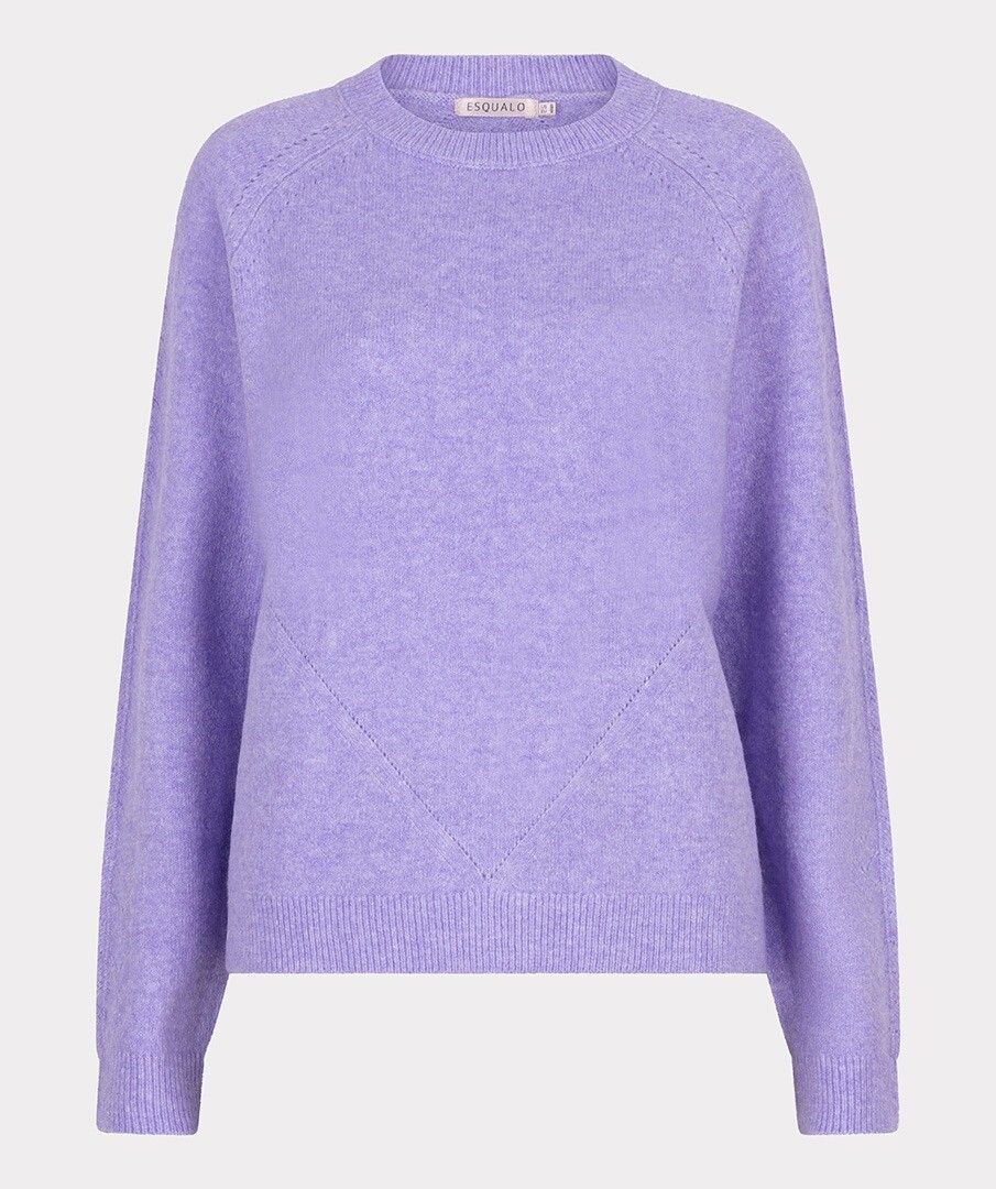 Trui Esqualo raglan ajour - Light violet