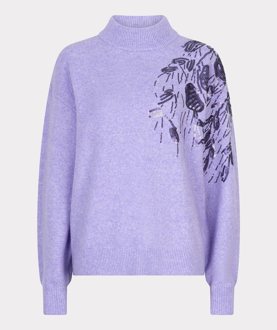 Trui Esqualo sequins - Light violet