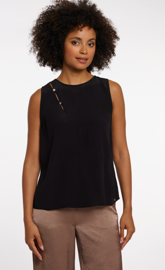 Top Rino&Pelle sleeveless blouse black