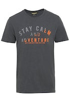 T-shirt Camel Active Stay calm grijs