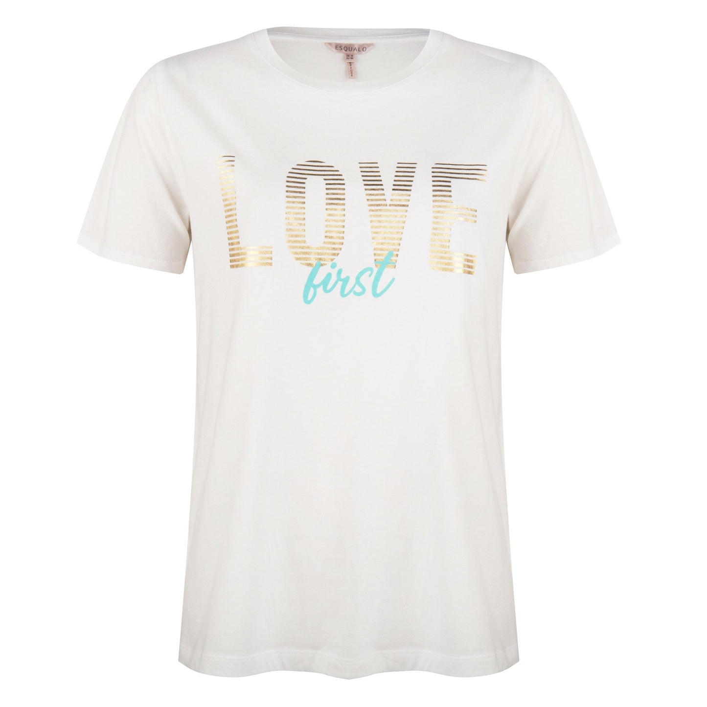 T-shirt Esqualo Love first off white