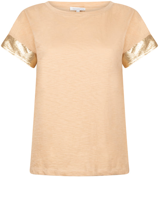 T-shirt Tramontana sequins sleeve