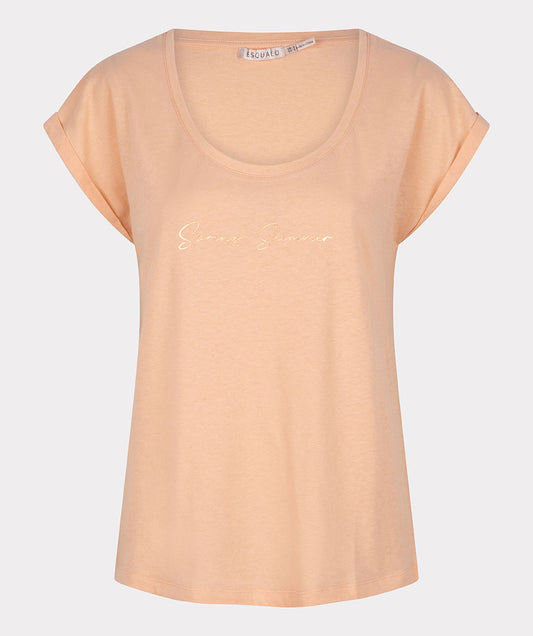 T-Shirt Esqualo Spring Shimmer - Peach